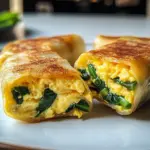 Knusprige Reispapier-Ei-Wraps