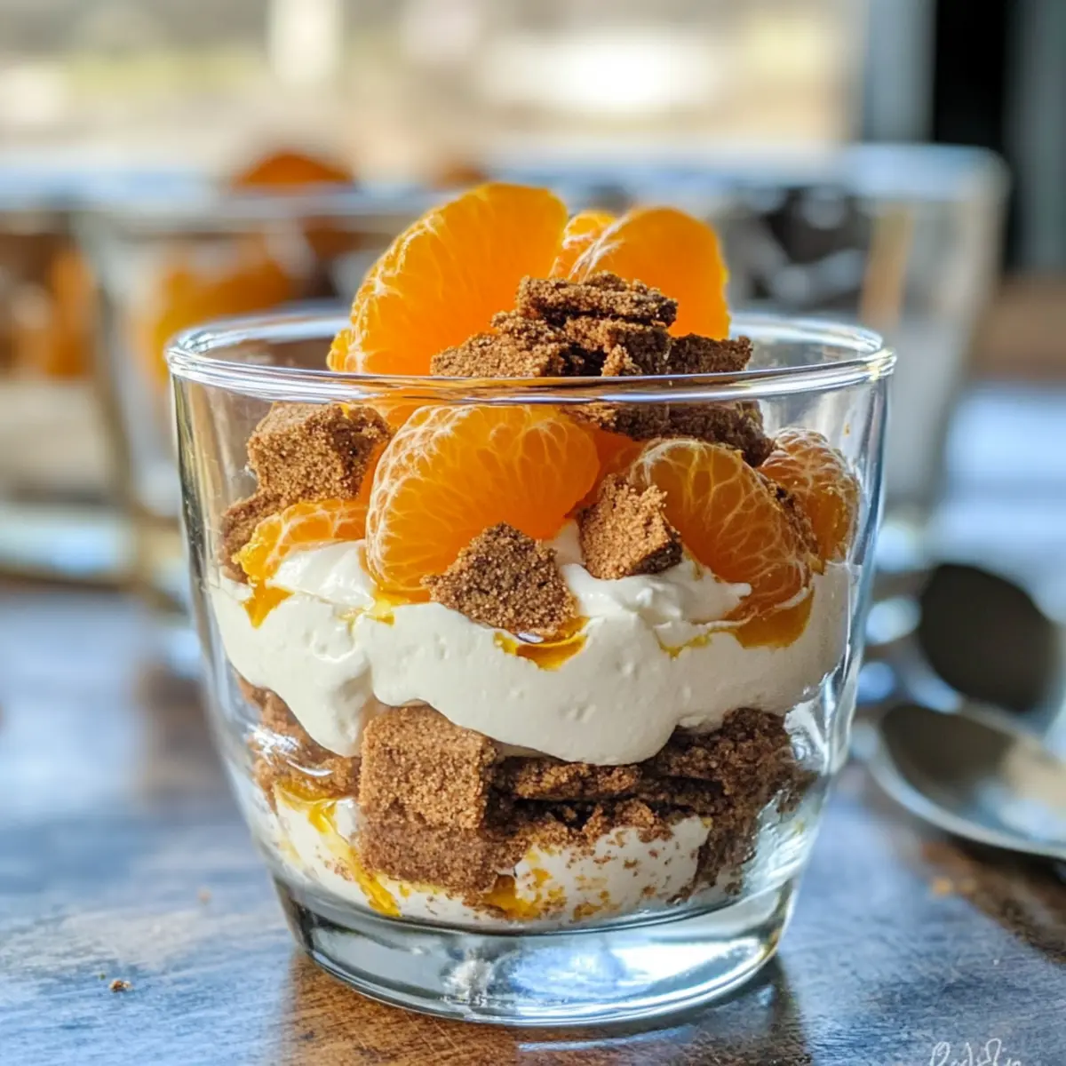 Einfaches Mandarinen-Spekulatius-Dessert