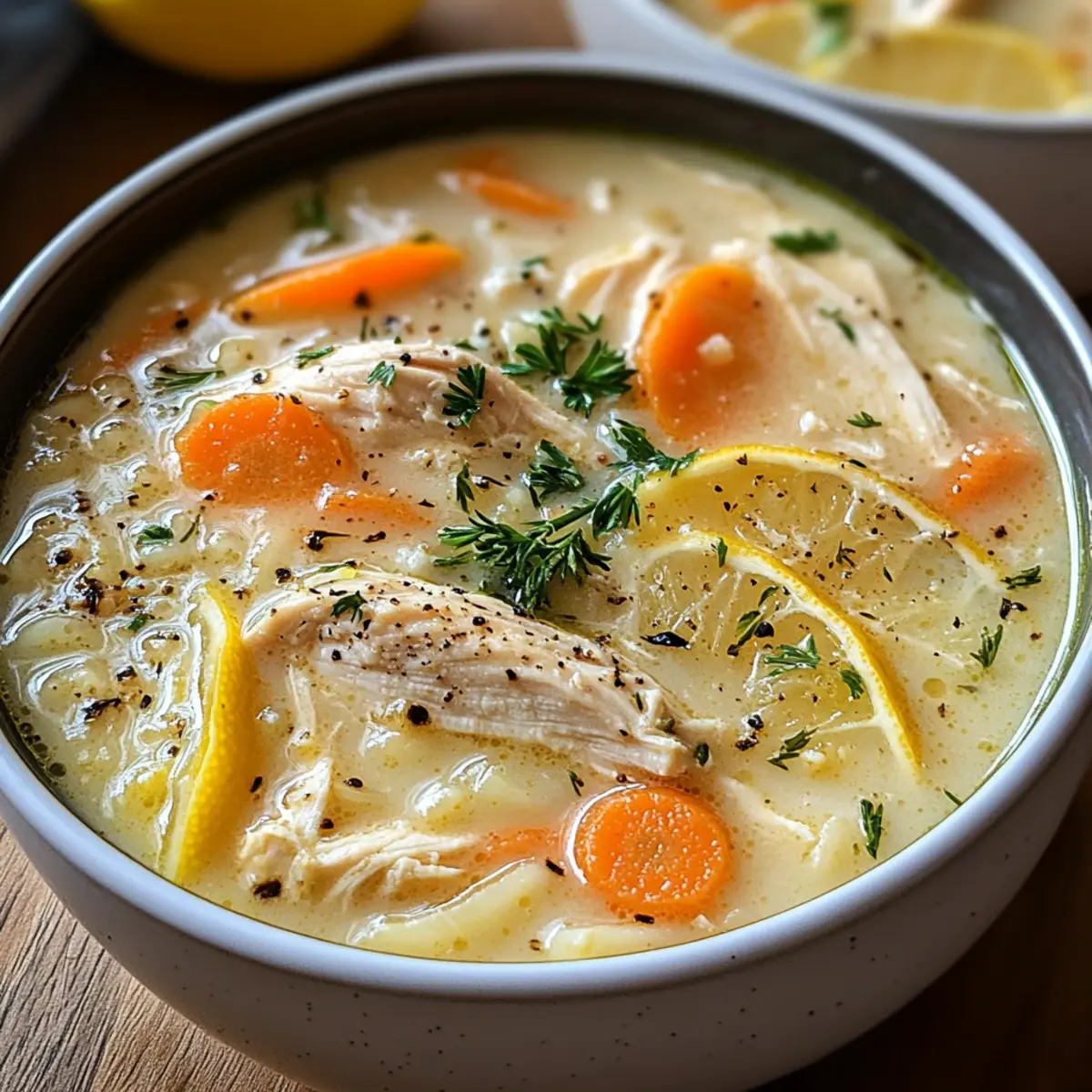Griechische Zitronenhühnersuppe