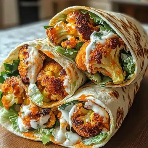 Buffalo Blumenkohl Wrap Freude