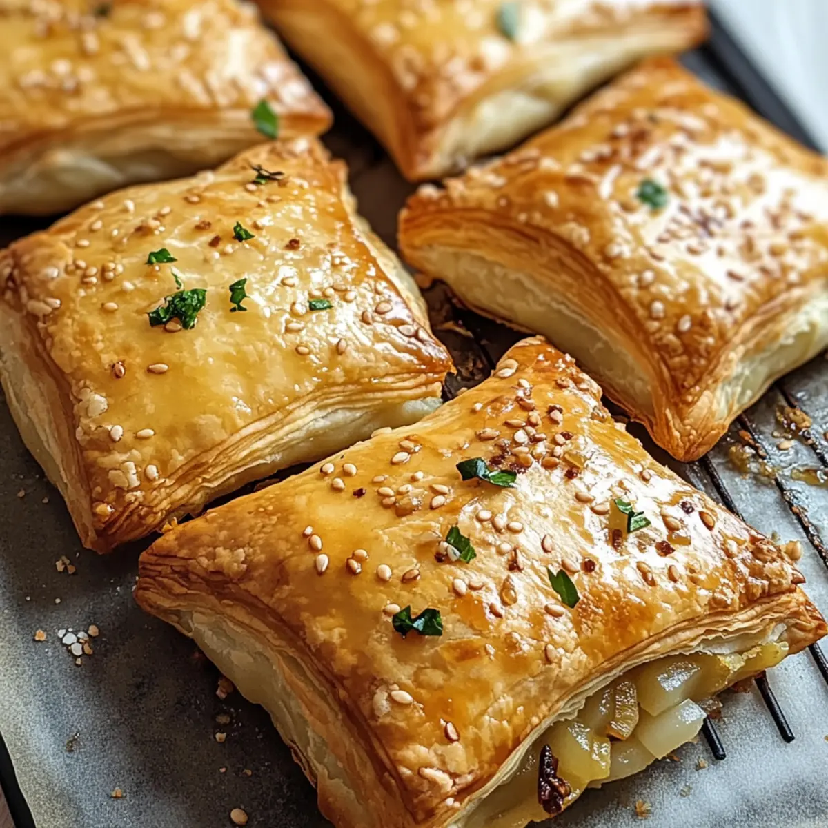 Käsefreier veganer Kartoffel- und Zwiebel-Puff