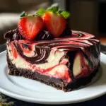 Schokoladen-Erdbeeren-Wirbel-Käsekuchen