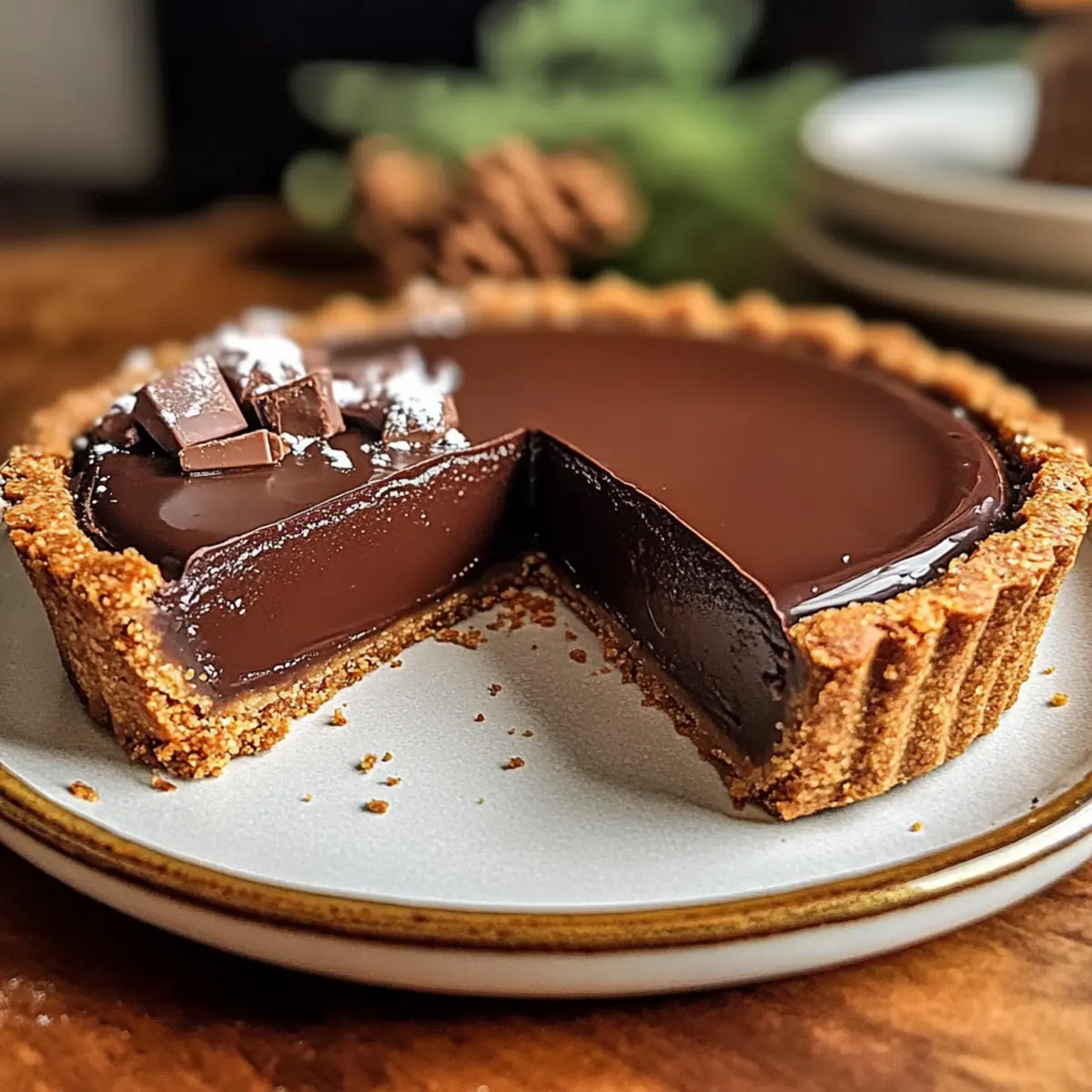Lebkuchen-Schokoladentarte