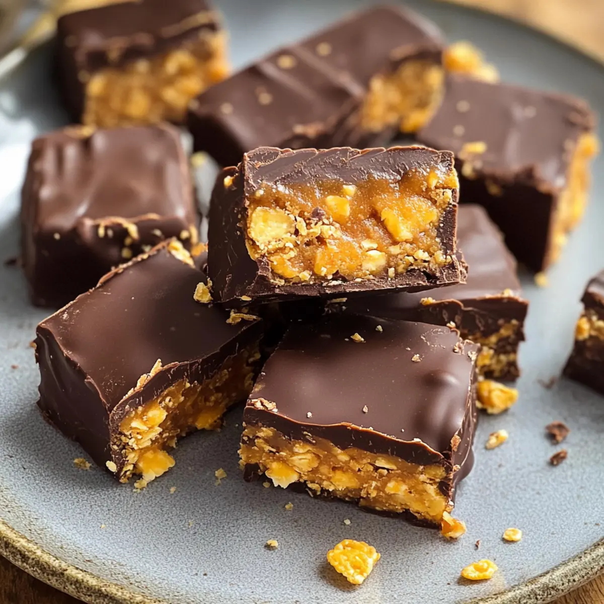 Gesunde hausgemachte Butterfingers