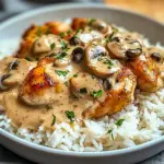 Unwiderstehliches bestechendes Hähnchen und Reis