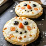 Mini Schneemann Pizzen