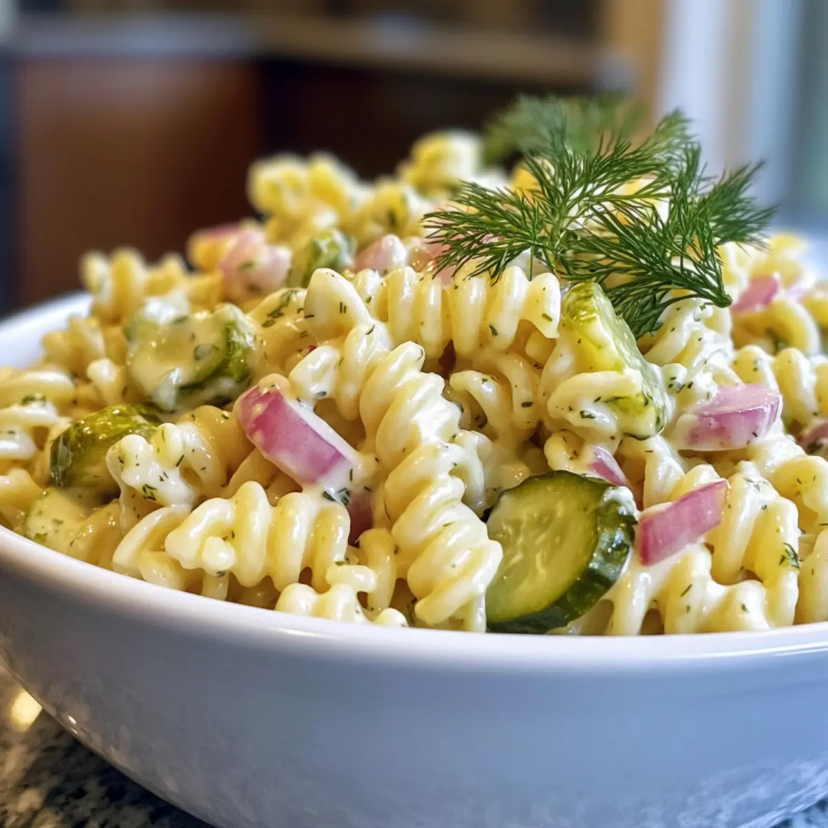 Dill Gurken Nudelsalat