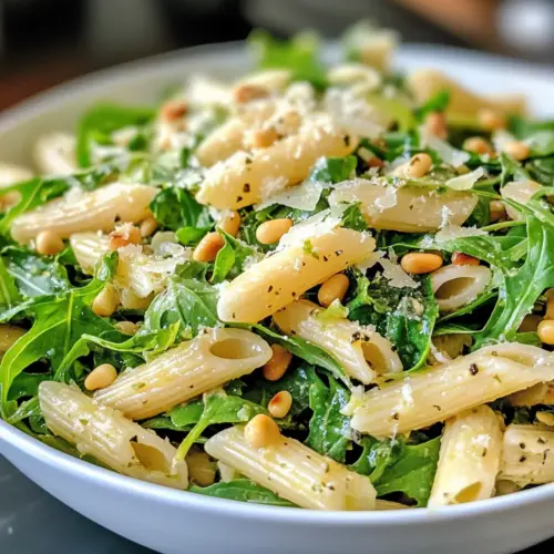 Zitronen-Basilikum-Parmesan-Pasta-Salat