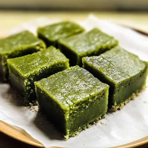Matcha Brownie Mochi