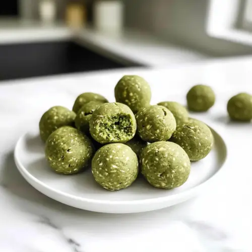 Matcha-Keks-Teig-Proteinbällchen