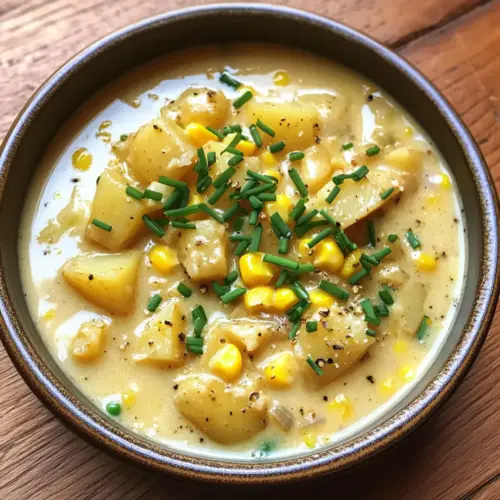 Eintopf Mais- und Kartoffelsuppe