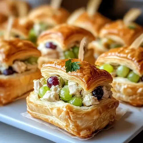 Hühnchensalat-Teilchen