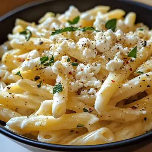 Cremige Zitronen-Feta-Pasta