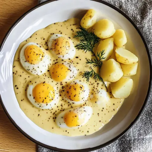 Eier in Senfsauce