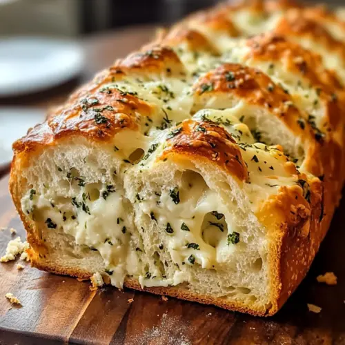 Italienisches Kräuter- und Käsebrot