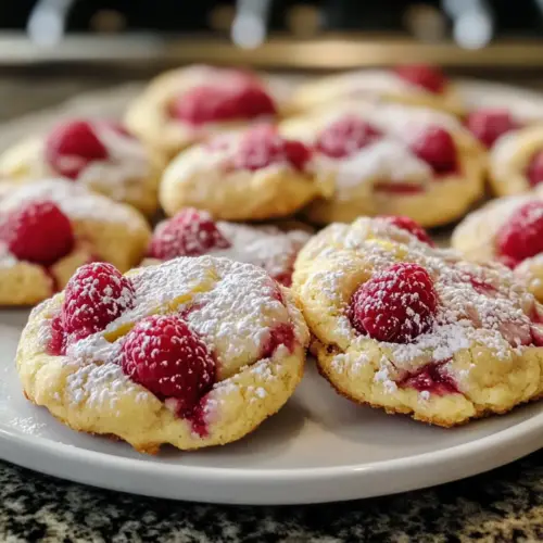 Zitronen-Himbeer-Kekse
