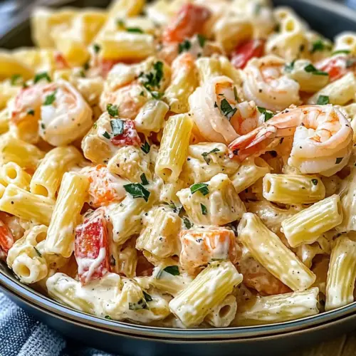 Meeresfrüchte Pasta Salat