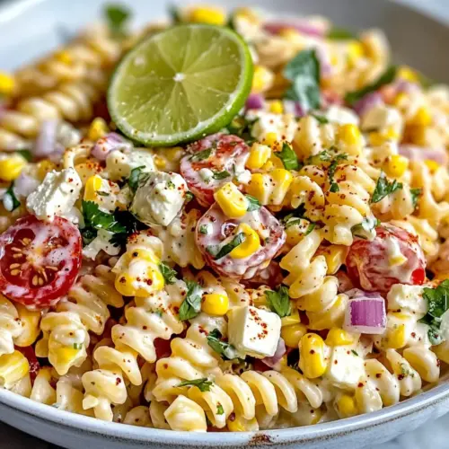 Straßenmais Nudelsalat